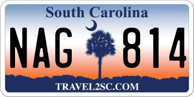 SC license plate NAG814
