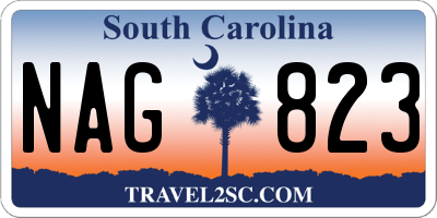 SC license plate NAG823