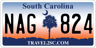 SC license plate NAG824