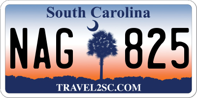 SC license plate NAG825