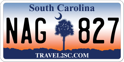 SC license plate NAG827