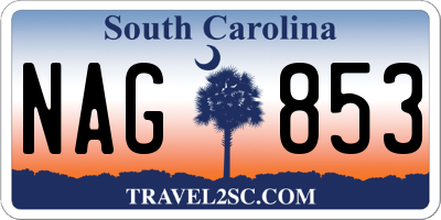 SC license plate NAG853