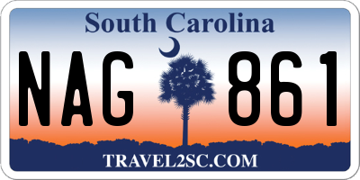 SC license plate NAG861