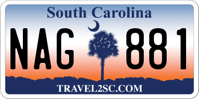 SC license plate NAG881