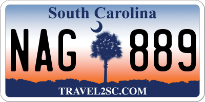 SC license plate NAG889