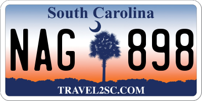SC license plate NAG898