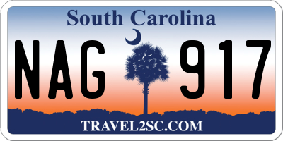 SC license plate NAG917