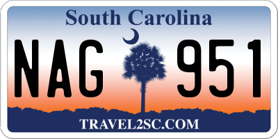 SC license plate NAG951