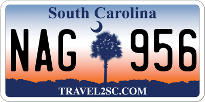 SC license plate NAG956