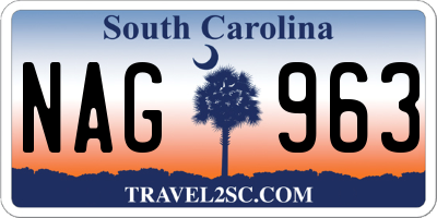 SC license plate NAG963