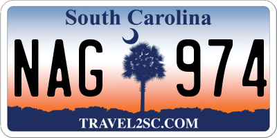 SC license plate NAG974