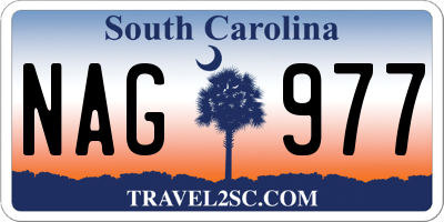 SC license plate NAG977