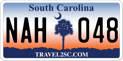 SC license plate NAH048