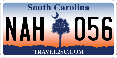SC license plate NAH056