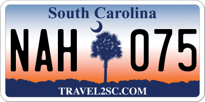 SC license plate NAH075