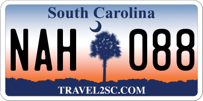 SC license plate NAH088