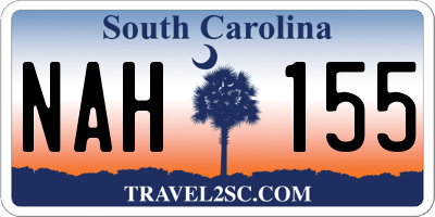 SC license plate NAH155