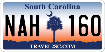SC license plate NAH160