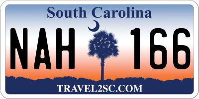 SC license plate NAH166