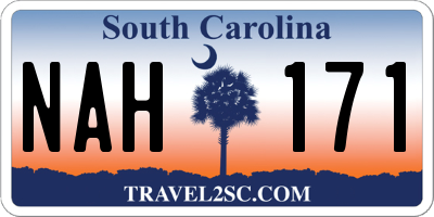 SC license plate NAH171