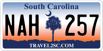 SC license plate NAH257