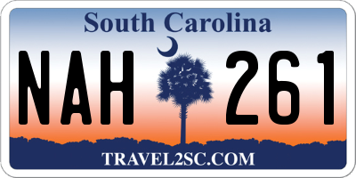 SC license plate NAH261