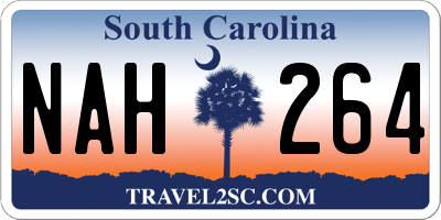 SC license plate NAH264