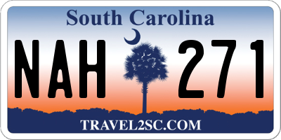 SC license plate NAH271