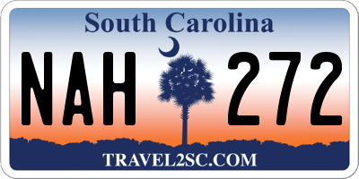 SC license plate NAH272