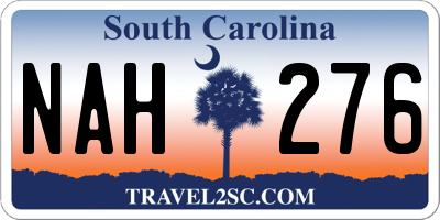 SC license plate NAH276