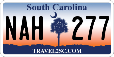 SC license plate NAH277