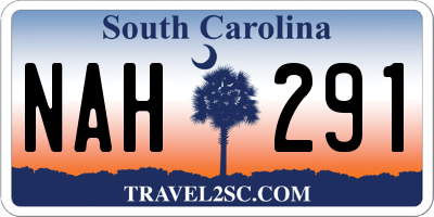 SC license plate NAH291