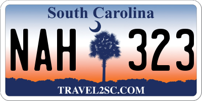 SC license plate NAH323