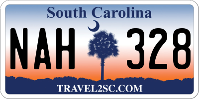SC license plate NAH328