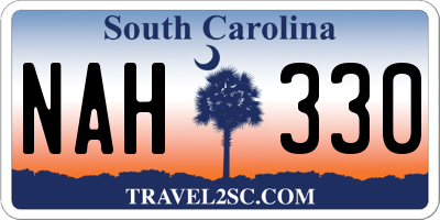 SC license plate NAH330
