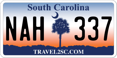 SC license plate NAH337