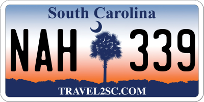 SC license plate NAH339