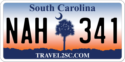 SC license plate NAH341