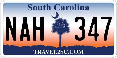 SC license plate NAH347