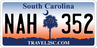 SC license plate NAH352