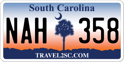 SC license plate NAH358
