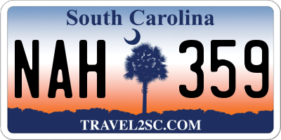 SC license plate NAH359