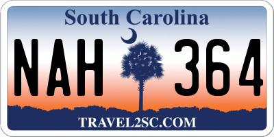 SC license plate NAH364