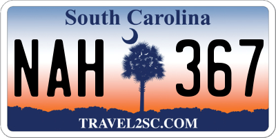 SC license plate NAH367