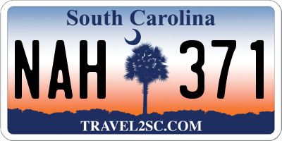 SC license plate NAH371