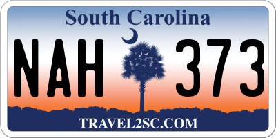 SC license plate NAH373