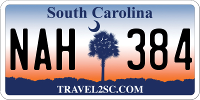 SC license plate NAH384