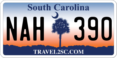 SC license plate NAH390