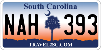 SC license plate NAH393