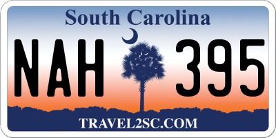 SC license plate NAH395